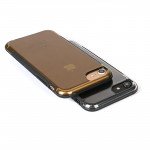 Wholesale iPhone 8 Plus / 7 Plus Clear Armor Shell Hybrid Case (Gold)